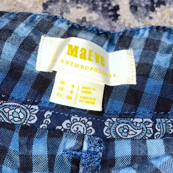 MAEVE CHECKERED WASHED PANTS - Picture 3 of 7